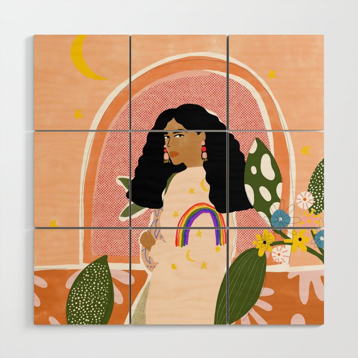 Rainbow Sweater Wood Wall Art Gallery Image 1