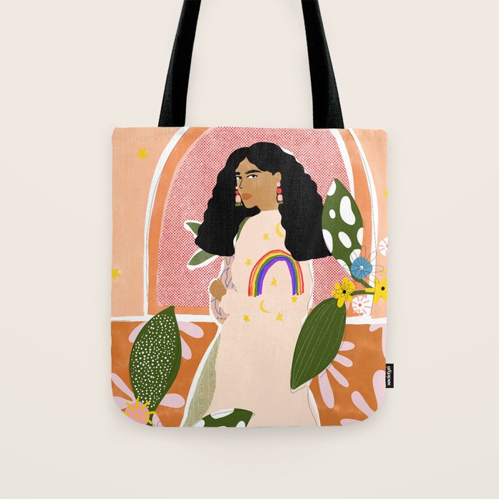 Rainbow Sweater Tote Bag Gallery Image 1