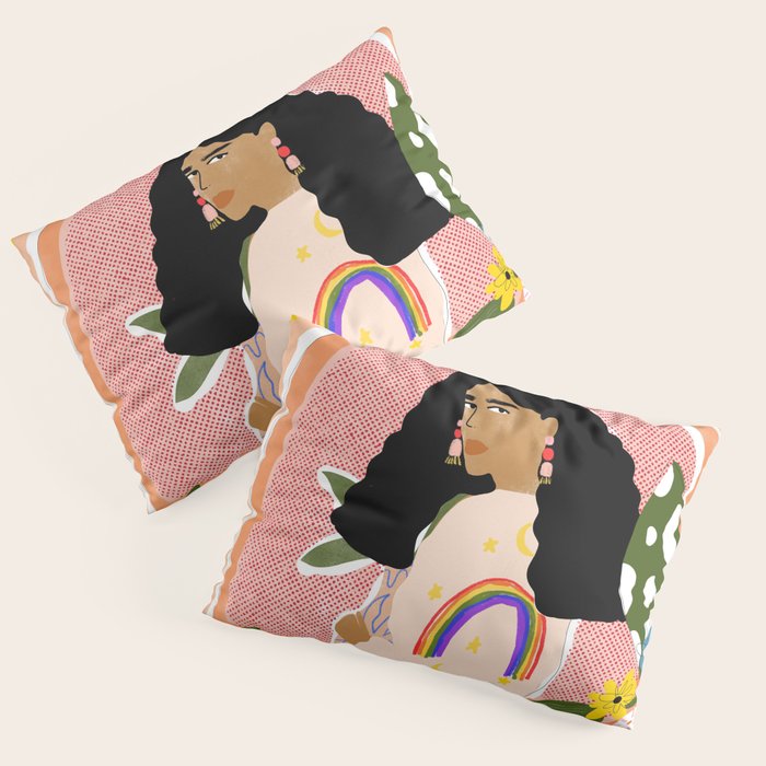 Rainbow Sweater Pillow Sham Gallery Image 1