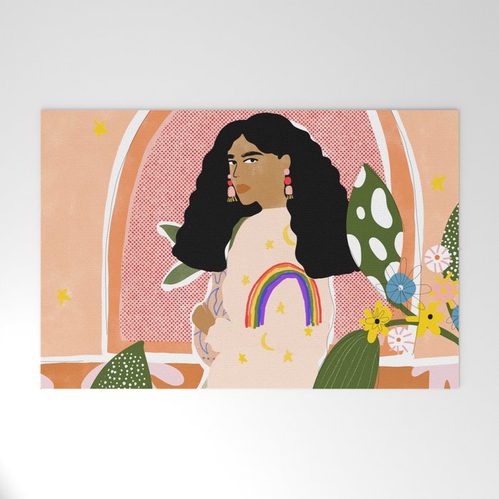 Rainbow Sweater Welcome Mat Gallery Image 1