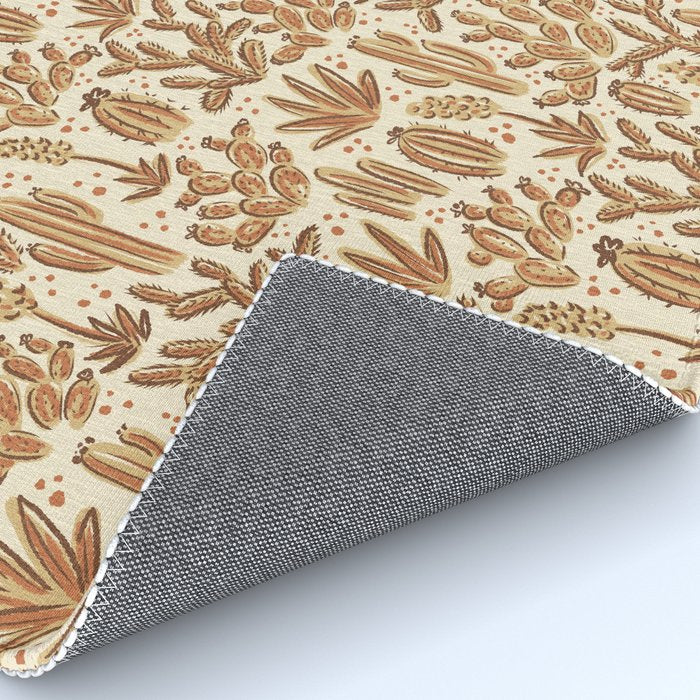 Cactus Desert - gold and copper Rug Gallery Image 4