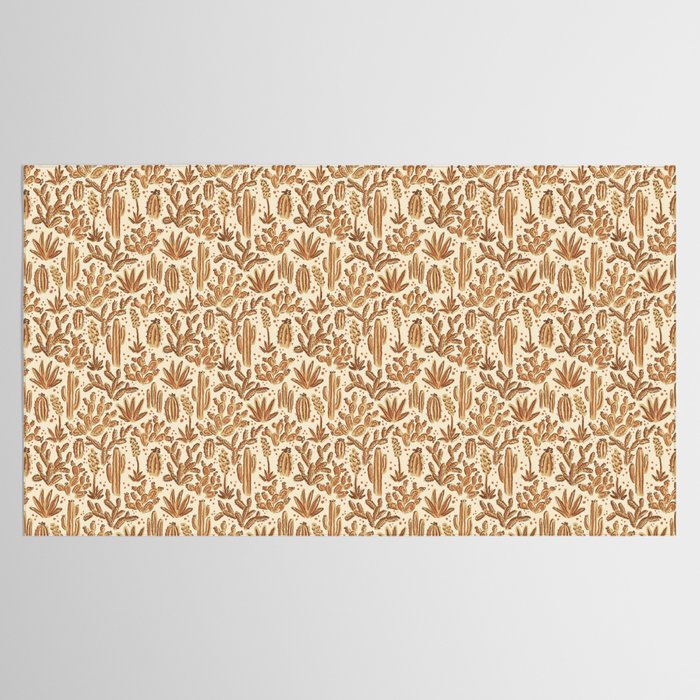 Cactus Desert - gold and copper Tablecloth Gallery Image 2