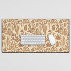 Cactus Desert - gold and copper Desk Mat Gallery Image 1