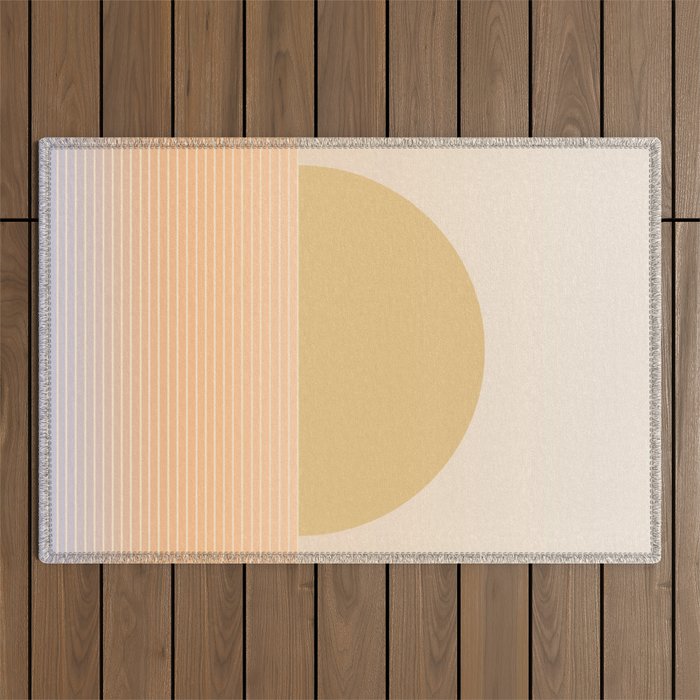 Sunrise / Sunset Abstract Gradient III Outdoor Rug Gallery Image 1