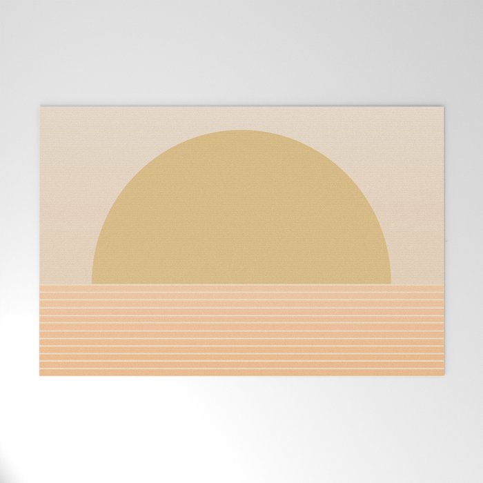 Sunrise / Sunset Abstract Gradient III Welcome Mat Gallery Image 1