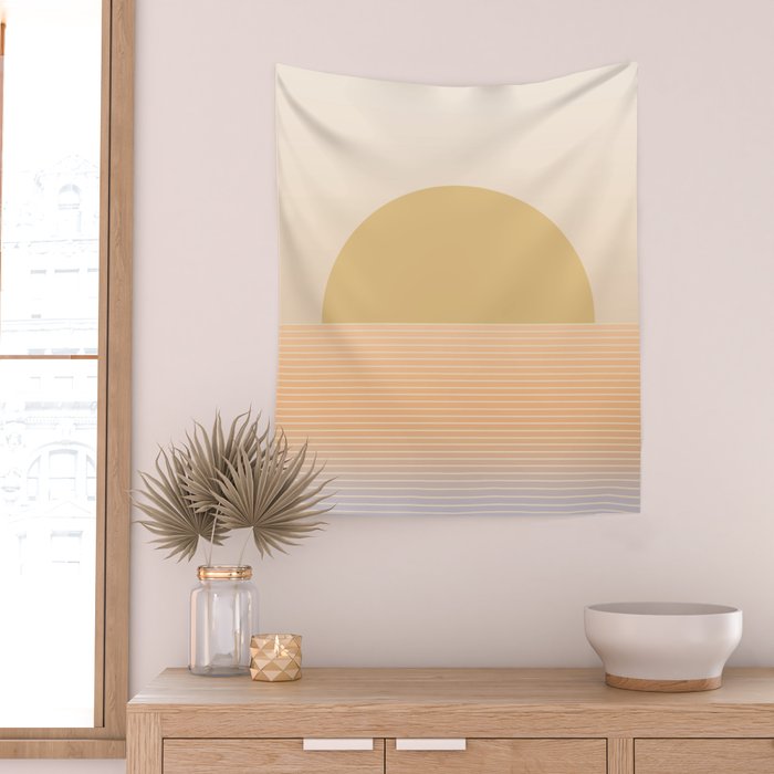Sunrise / Sunset Abstract Gradient III Wall Tapestry Gallery Image 2