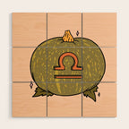Libra Pumpkin Wood Wall Art Gallery Image 1