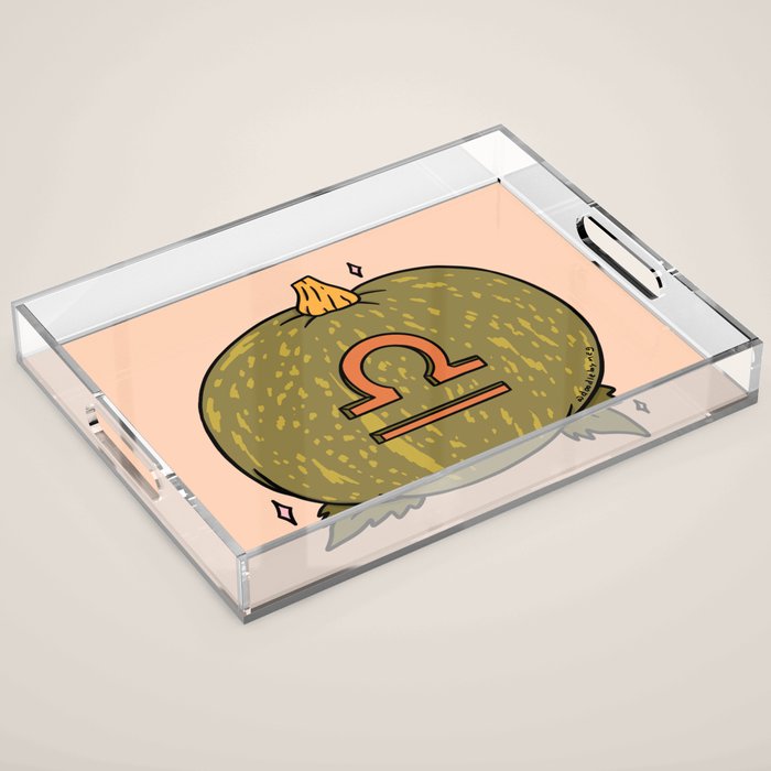Libra Pumpkin Acrylic Tray Gallery Image 1