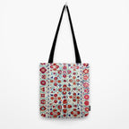 Antique Uzbek Suzani Embroidery Print Tote Bag Gallery Image 2