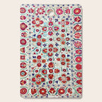 Antique Uzbek Suzani Embroidery Print Cutting Board Gallery Image 1