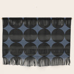 Circular Minimalism - Retro Blue Black Wall Hanging Gallery Image 1