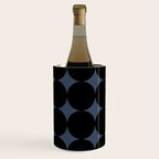 Circular Minimalism - Retro Blue Black Wine Chiller Gallery Image 2