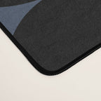 Circular Minimalism - Retro Blue Black Desk Mat Gallery Image 4