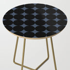 Circular Minimalism - Retro Blue Black Side Table Gallery Image 2