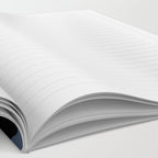 Circular Minimalism - Retro Blue Black Notebook Gallery Image 2