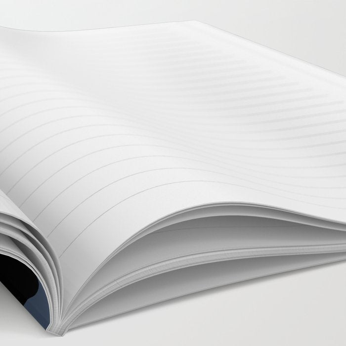 Circular Minimalism - Retro Blue Black Notebook Gallery Image 2
