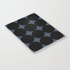 Circular Minimalism - Retro Blue Black Notebook Gallery Image 3