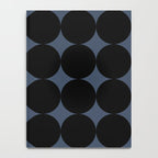 Circular Minimalism - Retro Blue Black Notebook Gallery Image 4