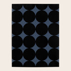 Circular Minimalism - Retro Blue Black Poster Gallery Image 4