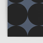 Circular Minimalism - Retro Blue Black Poster Gallery Image 3