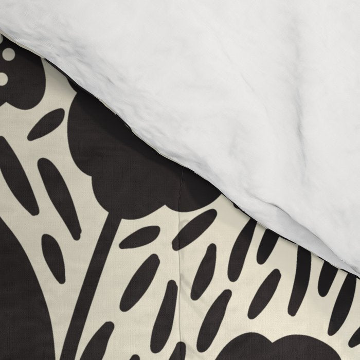 Botanical garden - Black and White Comforter Gallery Image 4