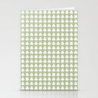 Clovers XXVI Natural Green Botanical Pattern Stationery Card Gallery Image 2