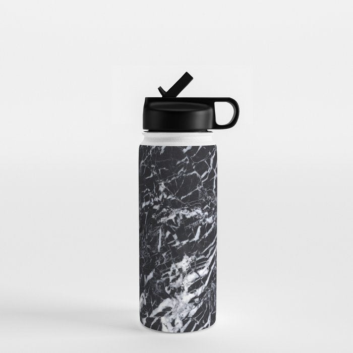 Real Marble Black Water Bottle Gallery Image 1
