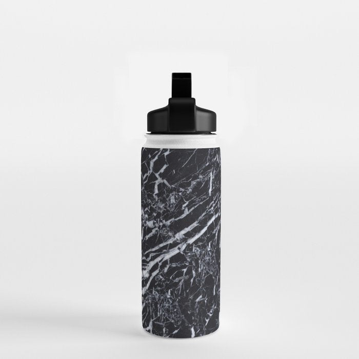 Real Marble Black Water Bottle Gallery Image 2