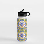Summer,colourful detailed, Sicilian style art Water Bottle Gallery Image 1