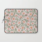 Wild Roses Cottage Garden Summer Floral Pattern Laptop Sleeve Gallery Image 1