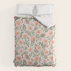 Wild Roses Cottage Garden Summer Floral Pattern Duvet Cover Gallery Image 6