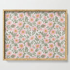 Wild Roses Cottage Garden Summer Floral Pattern Serving Tray Gallery Image 1