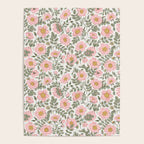 Wild Roses Cottage Garden Summer Floral Pattern Poster Gallery Image 4