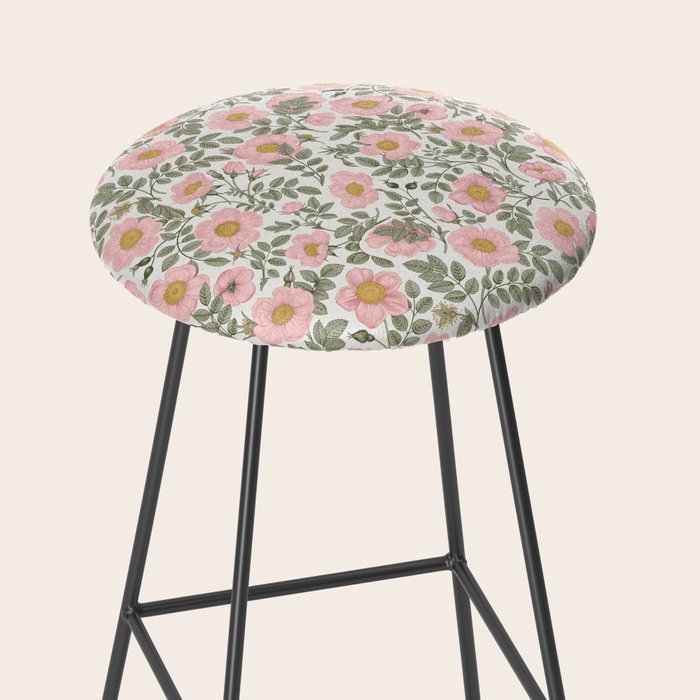 Wild Roses Cottage Garden Summer Floral Pattern Stool Gallery Image 2