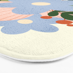 Blue Flowers  Bath Mat Gallery Image 3