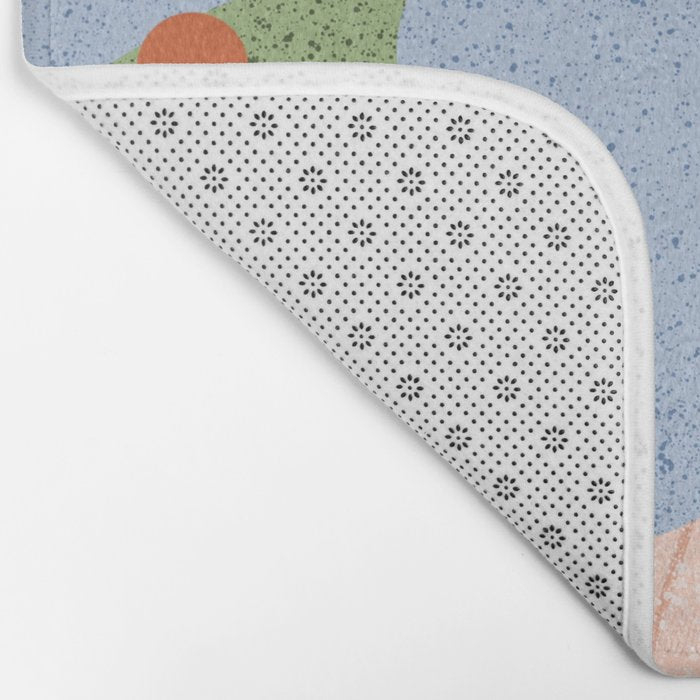 Blue Flowers  Bath Mat Gallery Image 2