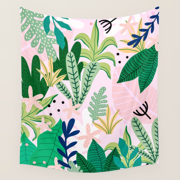 Into the jungle - sunrise Wall Tapestry Gallery Image 4