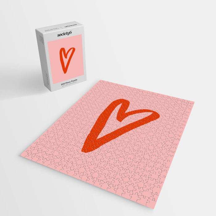 Heart Doodle Big 1 Jigsaw Puzzle Gallery Image 2