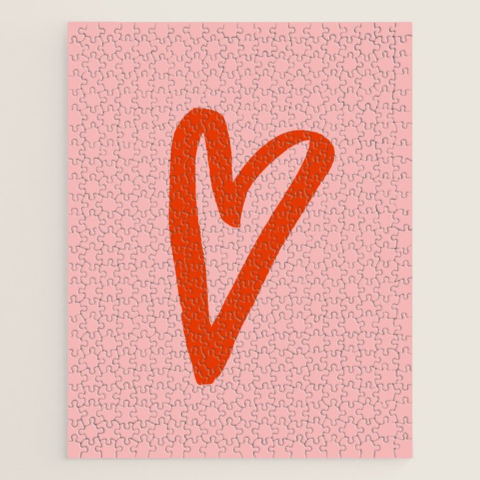 Heart Doodle Big 1 Jigsaw Puzzle Gallery Image 1