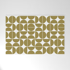 Mid Century Modern Geometric 04 Flat Gold Welcome Mat Gallery Image 1