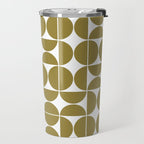Mid Century Modern Geometric 04 Flat Gold Travel Mug Gallery Image 2