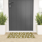 Mid Century Modern Geometric 04 Flat Gold Welcome Mat Gallery Image 3