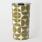 Mid Century Modern Geometric 04 Flat Gold Travel Mug Gallery Image 1