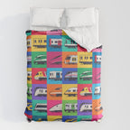 World Trains Grid Pattern Duvet Cover Gallery Image 6