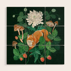 Strawberry Fox Wood Wall Art Gallery Image 1