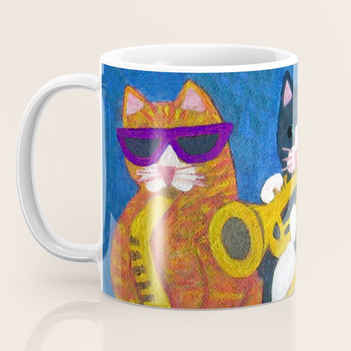 Salsa Cats Brass Section Coffee Mug Gallery Image 3