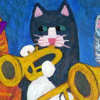 Salsa Cats Brass Section Coffee Mug Gallery Image 2