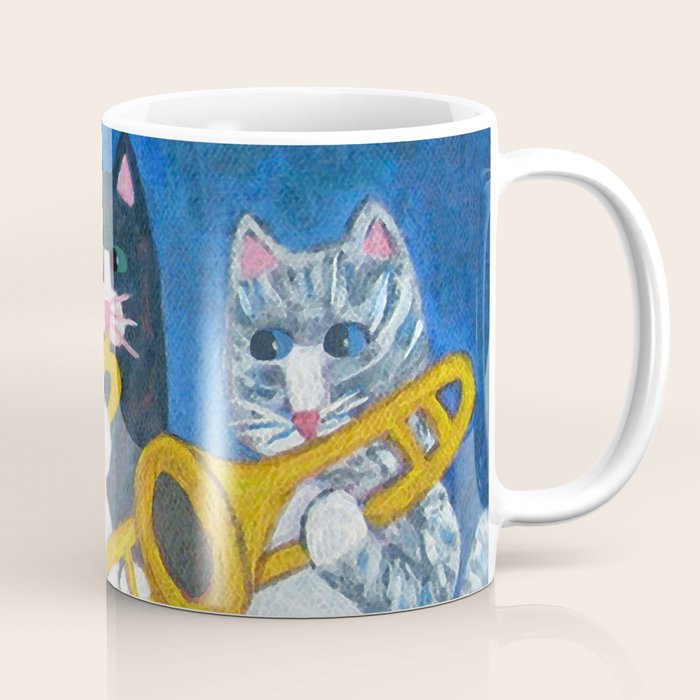 Salsa Cats Brass Section Coffee Mug Gallery Image 1