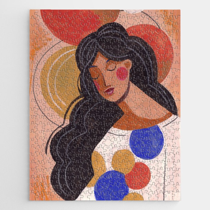 Woman In Thoughts Jigsaw Puzzle Gallery Image 1