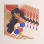 Woman In Thoughts Wrapping Paper Gallery Image 3